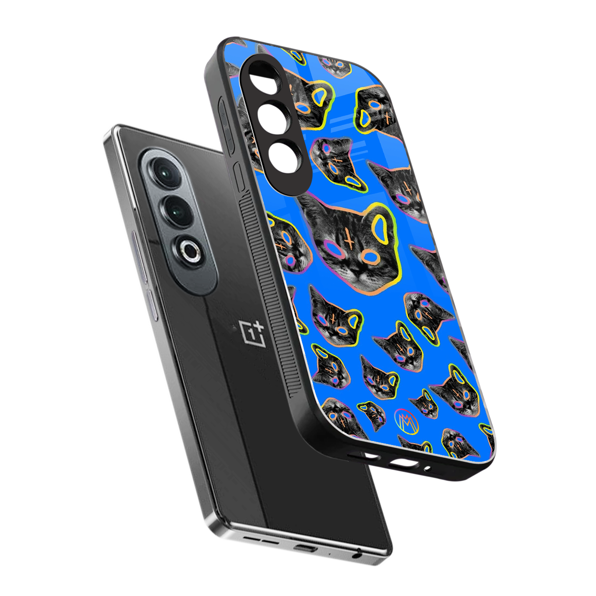 psychedelic paws back phone cover | glass case for oneplus nord ce 4