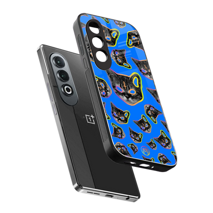 psychedelic paws back phone cover | glass case for oneplus nord ce 4