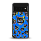 psychedelic paws back phone cover | glass case for google pixel 6 pro
