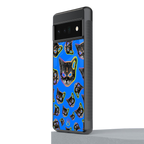 psychedelic paws back phone cover | glass case for google pixel 6 pro