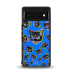 psychedelic paws back phone cover | glass case for Google Pixel 6A