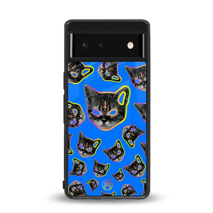 psychedelic paws back phone cover | glass case for Google Pixel 6A