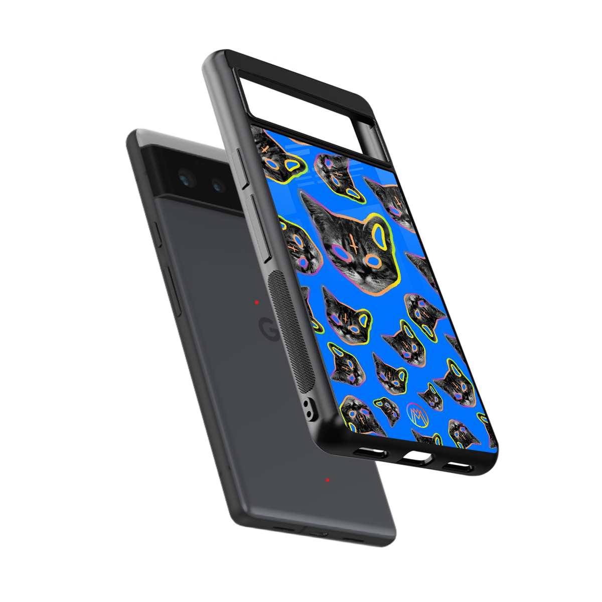 psychedelic paws back phone cover | glass case for google pixel 6