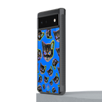 psychedelic paws back phone cover | glass case for google pixel 6
