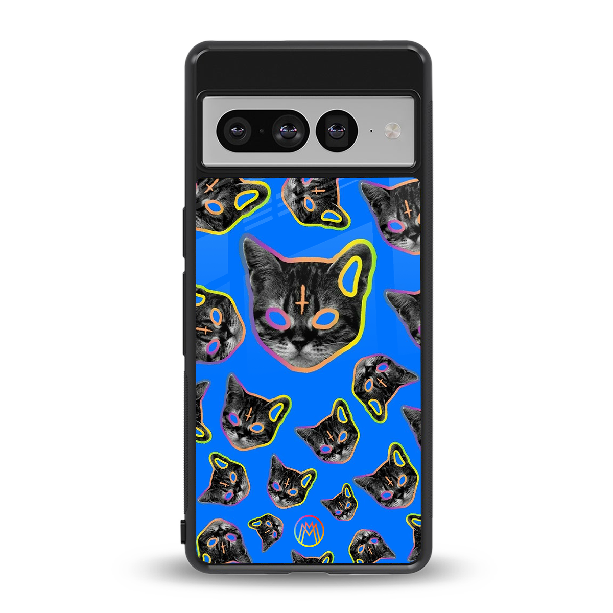 psychedelic paws back phone cover | glass case for google pixel 7 pro