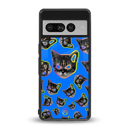 psychedelic paws back phone cover | glass case for google pixel 7 pro