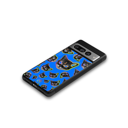 psychedelic paws back phone cover | glass case for google pixel 7 pro