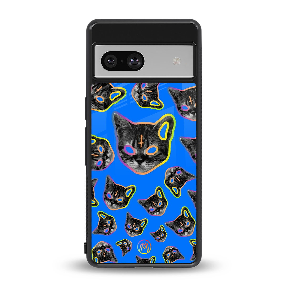 psychedelic paws back phone cover | glass case for Google Pixel 7A