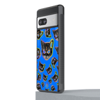 psychedelic paws back phone cover | glass case for Google Pixel 7