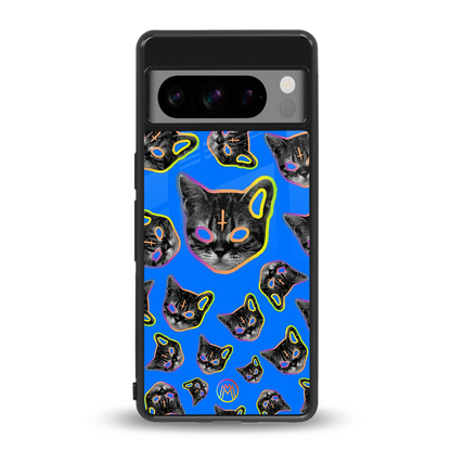 psychedelic paws back phone cover | glass case for google pixel 8 pro