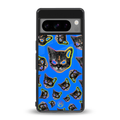 psychedelic paws back phone cover | glass case for google pixel 8 pro