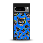 psychedelic paws back phone cover | glass case for google pixel 8 pro