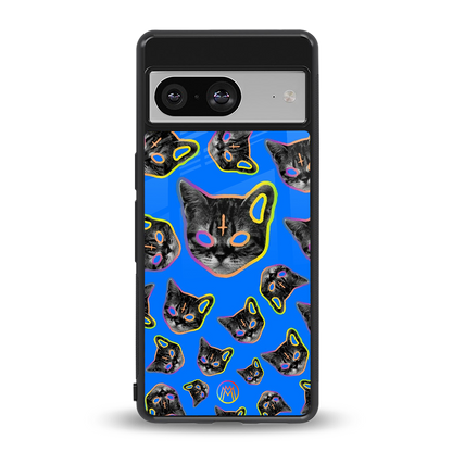 psychedelic paws back phone cover | glass case for Google Pixel 8