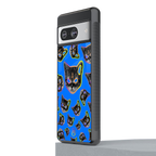 psychedelic paws back phone cover | glass case for Google Pixel 8