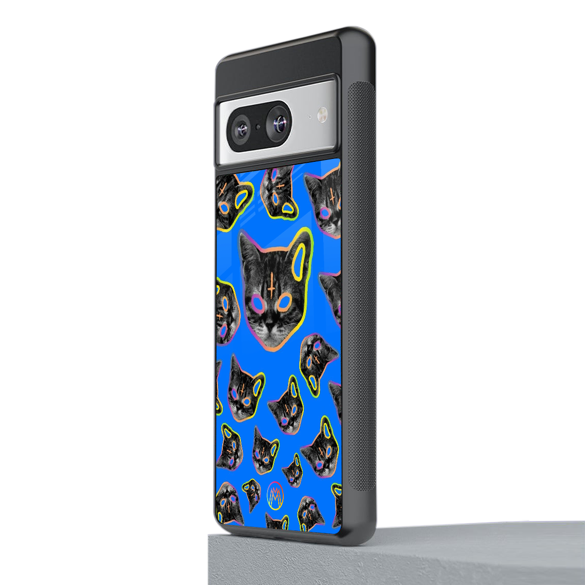 psychedelic paws back phone cover | glass case for Google Pixel 8