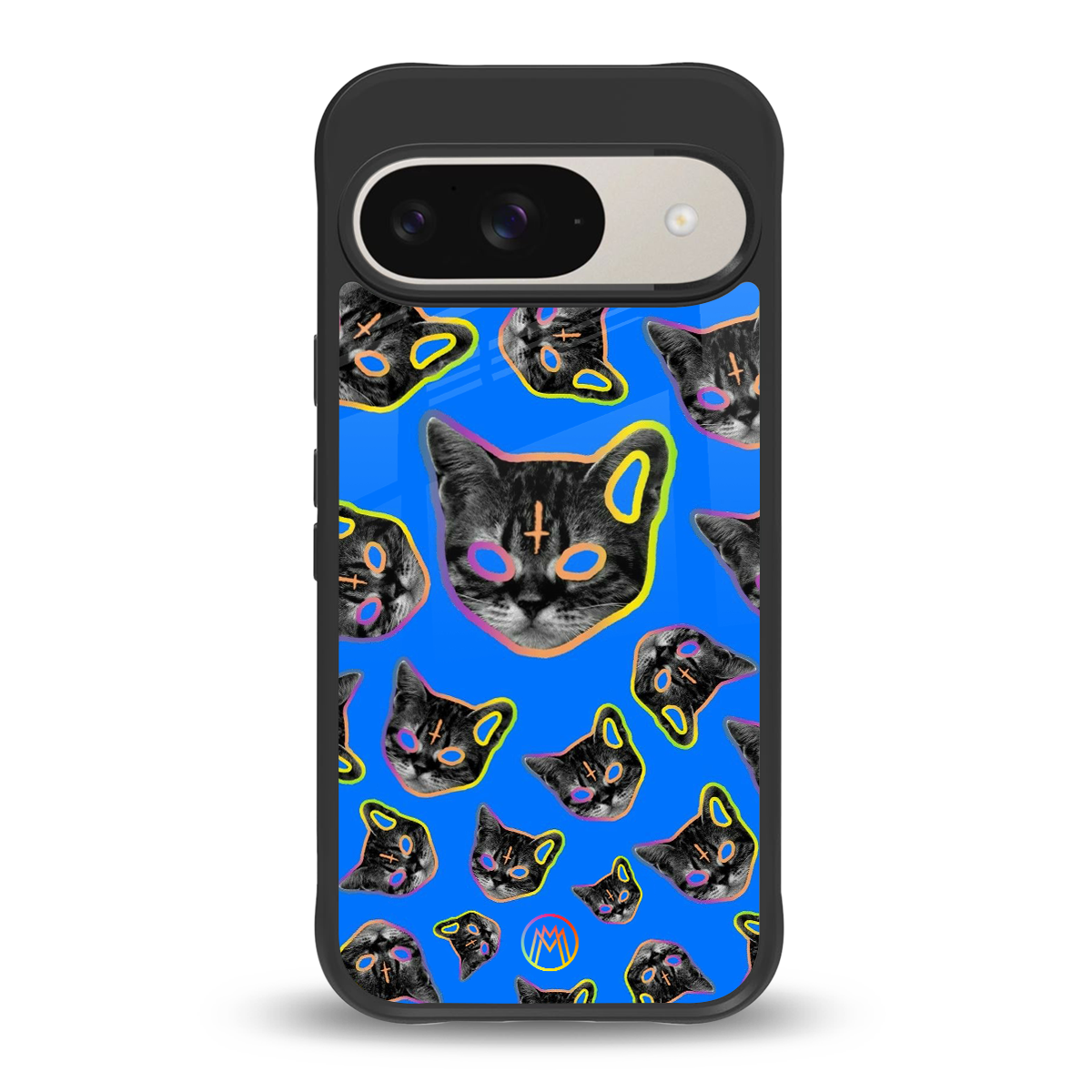 psychedelic paws back phone cover | glass case for google pixel 9