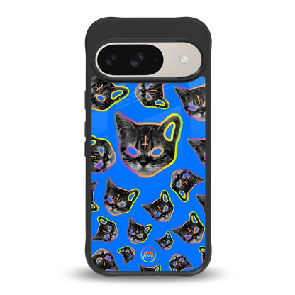 psychedelic paws back phone cover | glass case for google pixel 9
