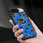 psychedelic paws back phone cover | glass case for google pixel 9
