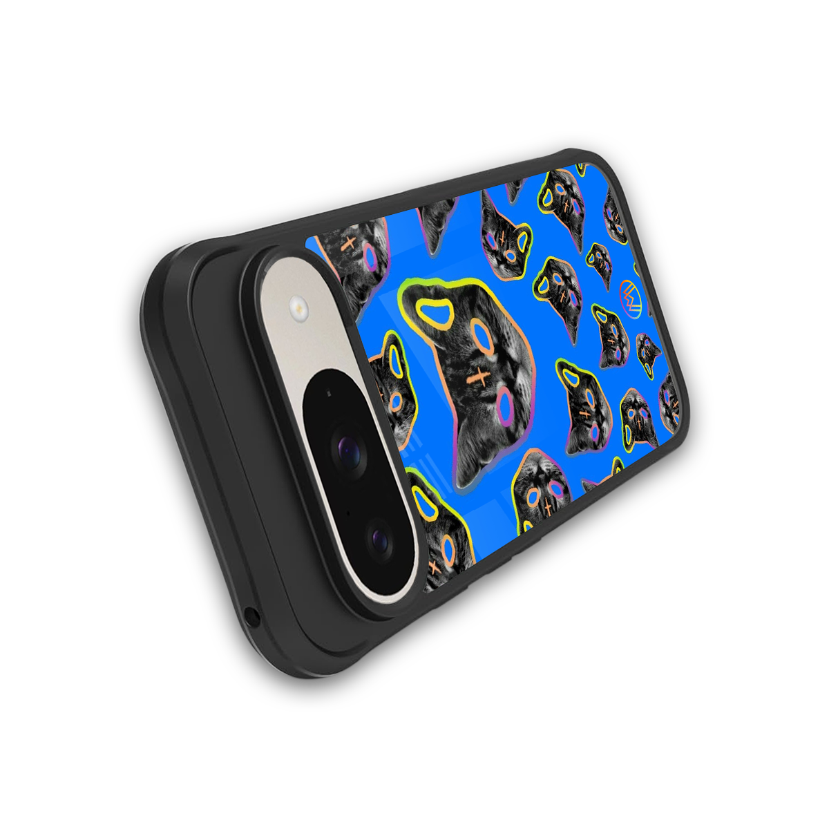 psychedelic paws back phone cover | glass case for google pixel 9