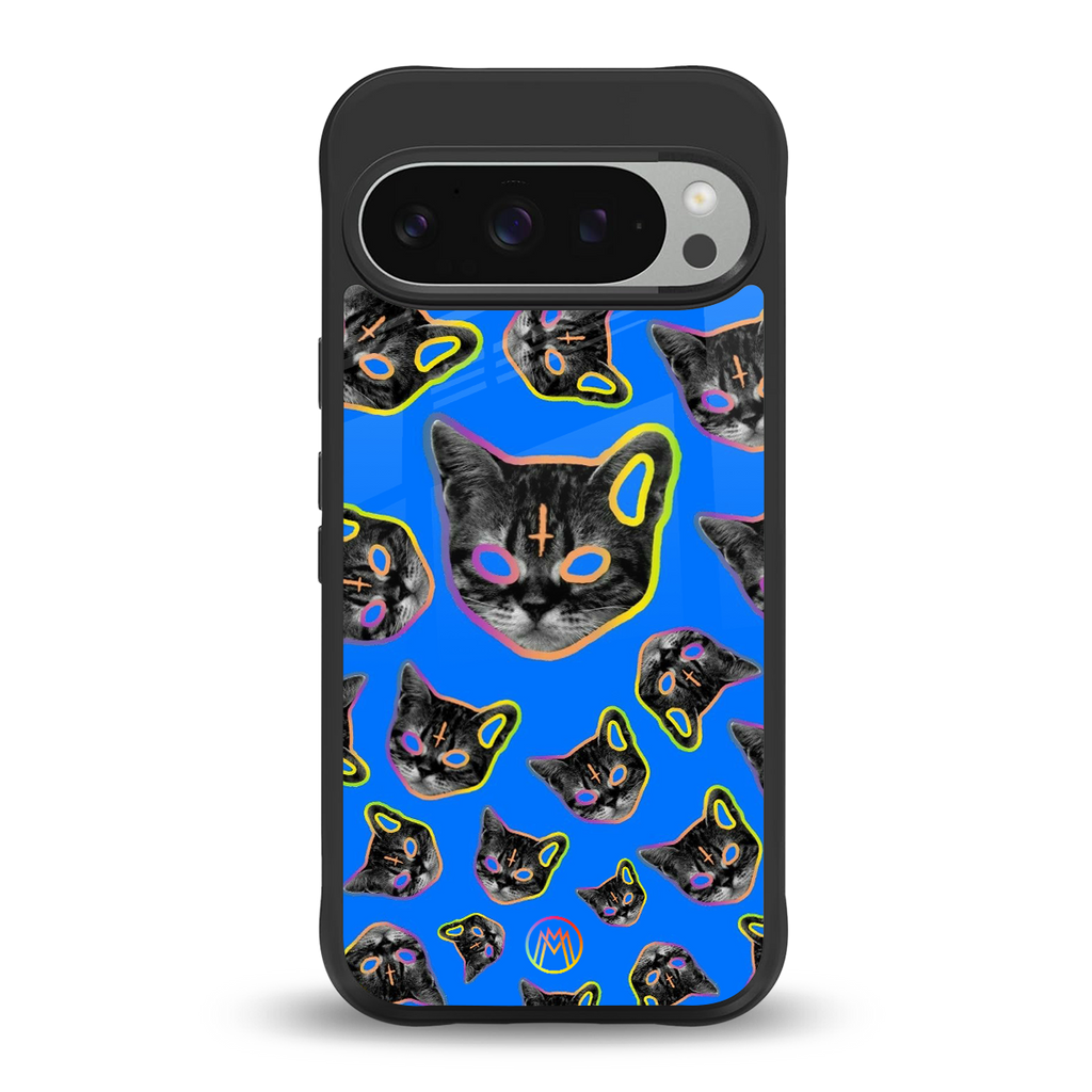psychedelic paws back phone cover | glass case for google pixel 9 pro