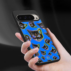 psychedelic paws back phone cover | glass case for google pixel 9 pro xl