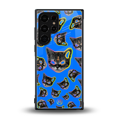 psychedelic paws back phone cover | glass case for samsung galaxy s24 ultra