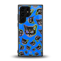 psychedelic paws back phone cover | glass case for samsung galaxy s23 ultra