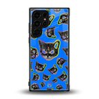 psychedelic paws back phone cover | glass case for samsung galaxy s23 ultra