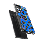 psychedelic paws back phone cover | glass case for samsung galaxy s23 ultra