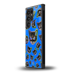 psychedelic paws back phone cover | glass case for samsung galaxy s23 ultra
