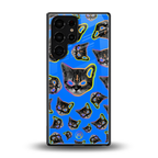psychedelic paws back phone cover | glass case for samsung galaxy s25 ultra