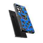psychedelic paws back phone cover | glass case for samsung galaxy s25 ultra