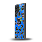 psychedelic paws back phone cover | glass case for samsung galaxy s25 ultra