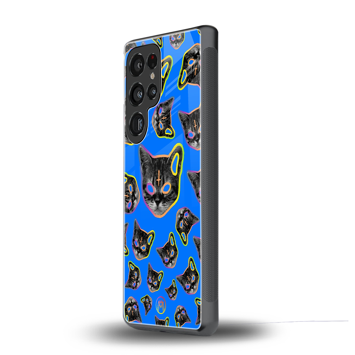 psychedelic paws back phone cover | glass case for samsung galaxy s25 ultra