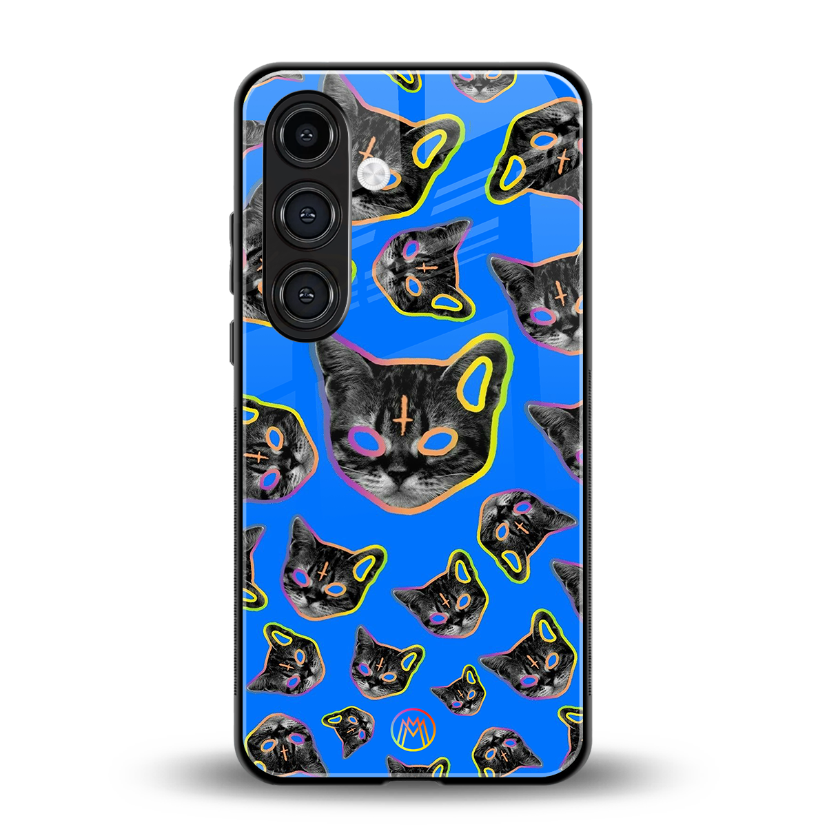 psychedelic paws back phone cover | glass case for samsung galaxy s23 plus