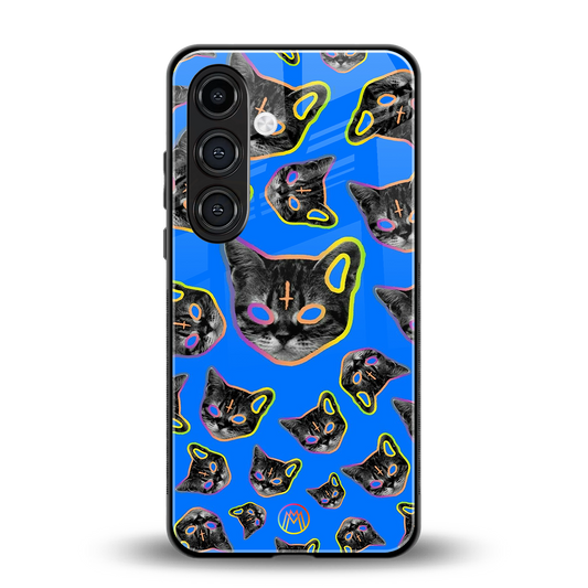 psychedelic paws back phone cover | glass case for samsung galaxy s23 plus