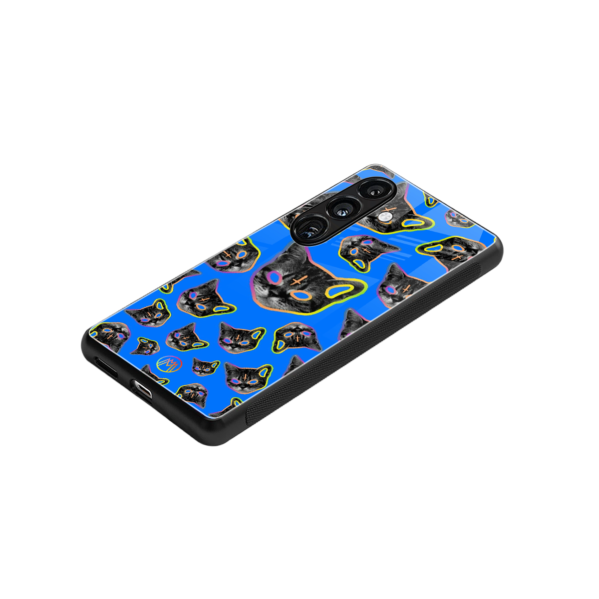 psychedelic paws back phone cover | glass case for samsung galaxy s23 plus