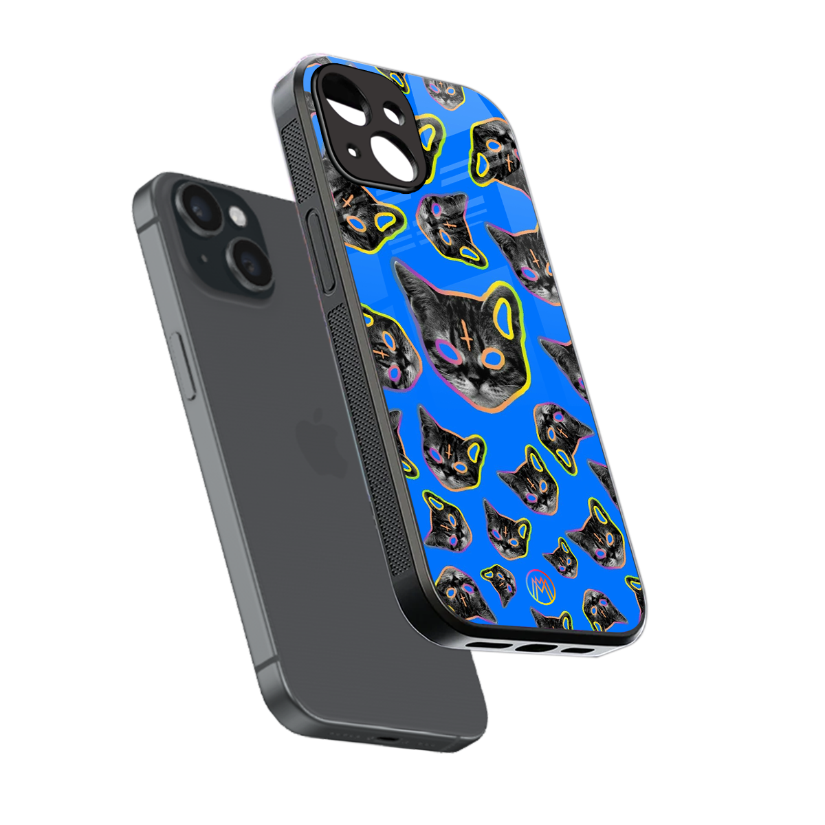 psychedelic paws back phone cover | glass case for iphone 15