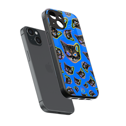 psychedelic paws back phone cover | glass case for iphone 15