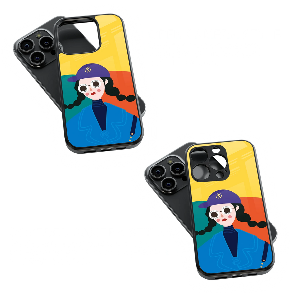 Trendy Glass Back Mobile Case for iPhone, Samsung, Redmi, OnePlus, Google Pixel, Motorola