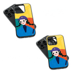 Trendy Glass Back Mobile Case for iPhone, Samsung, Redmi, OnePlus, Google Pixel, Motorola