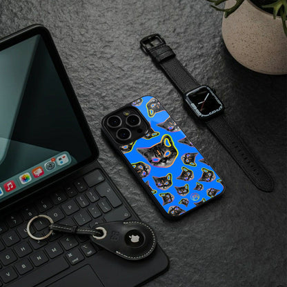 psychedelic paws back phone cover | glass case for iphone 16