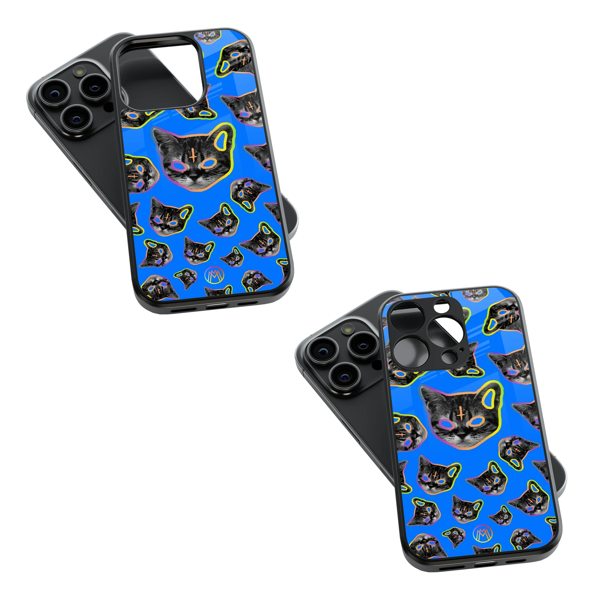 Trendy Glass Back Mobile Case for iPhone, Samsung, Redmi, OnePlus, Google Pixel, Motorola