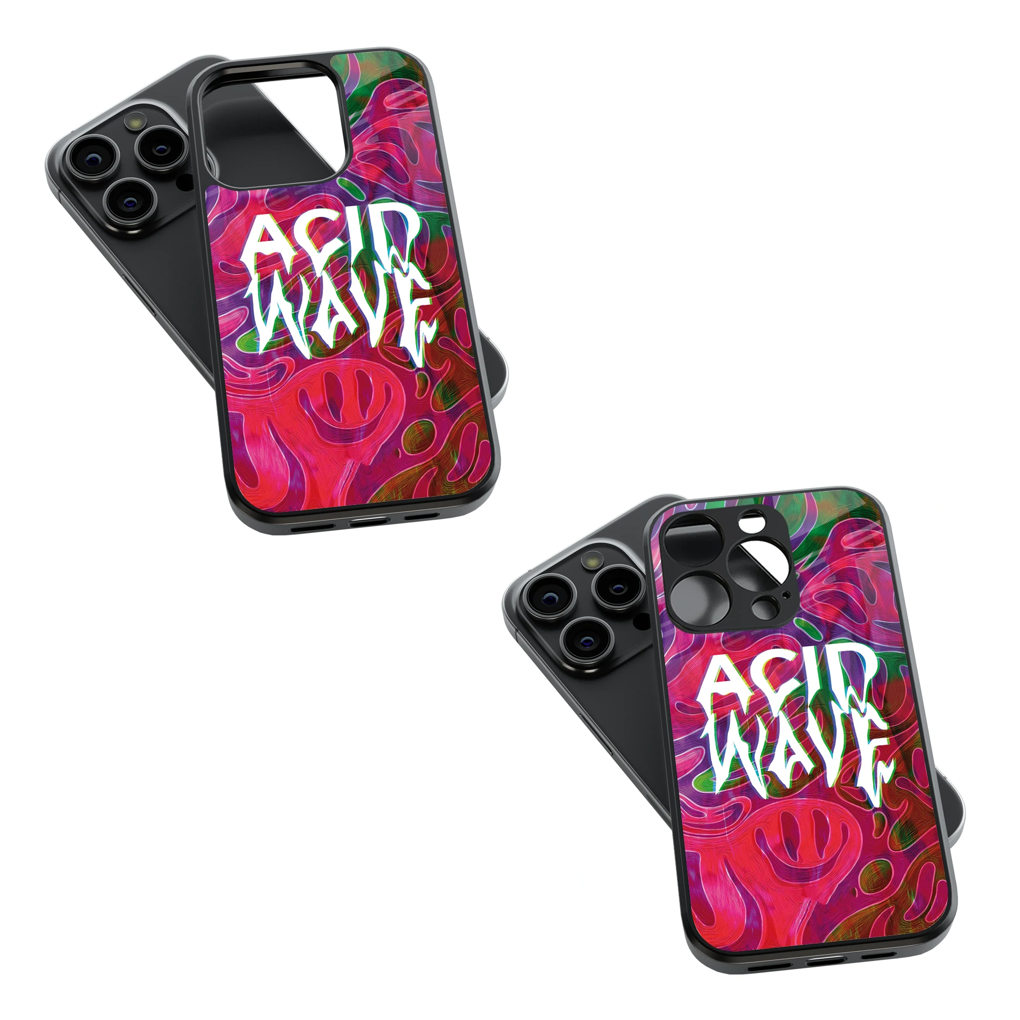 Trendy Glass Back Mobile Case for iPhone, Samsung, Redmi, OnePlus, Google Pixel, Motorola