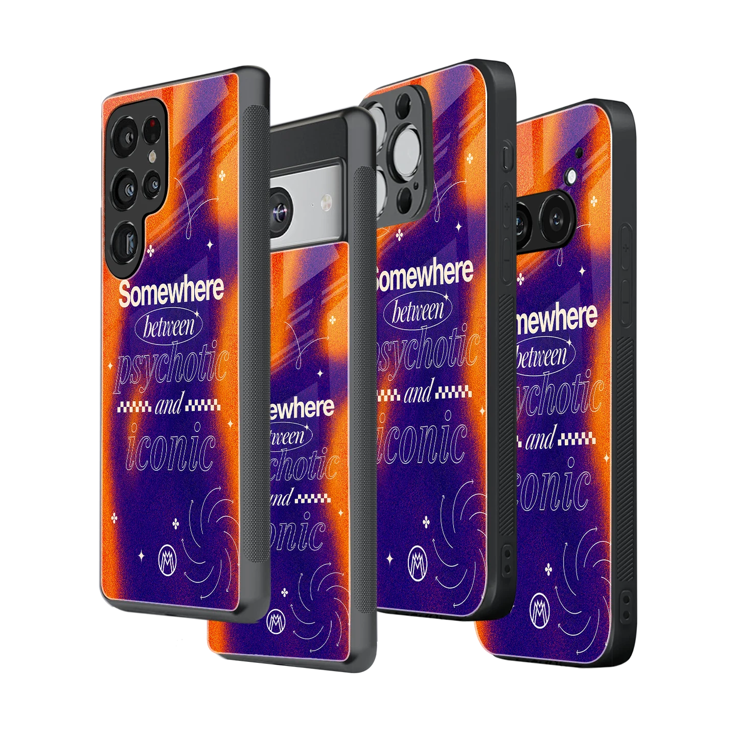 Stylish Glass Back Case for All Smartphones iPhone, Samsung, OnePlus, Pixel, Redmi, Oppo, Vivo, Motorola