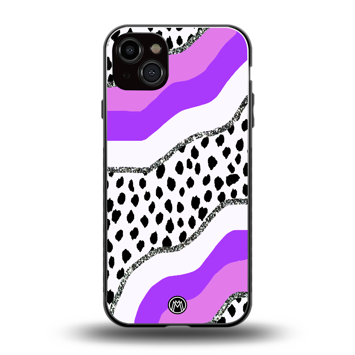 pure bliss back phone cover | glass case for iphone 15 plus
