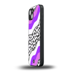 pure bliss back phone cover | glass case for iphone 15 plus