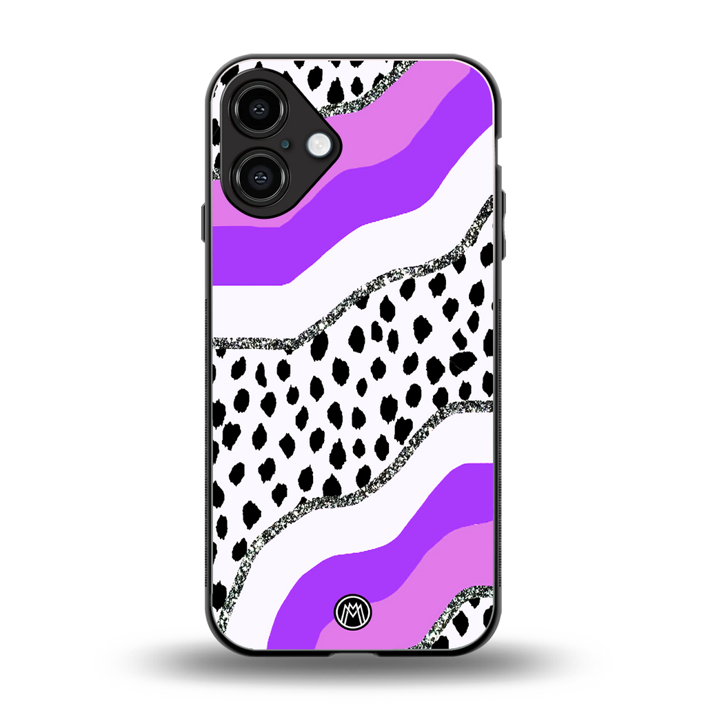 pure bliss back phone cover | glass case for iphone 16 plus