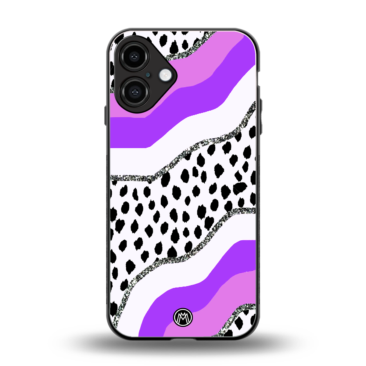 pure bliss back phone cover | glass case for iphone 16 plus