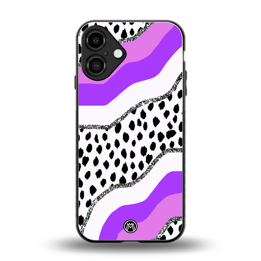 pure bliss back phone cover | glass case for iphone 16 plus